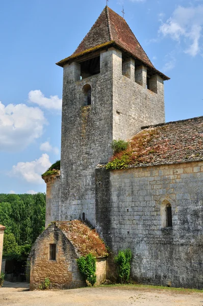 Lacapelle Biron, chiesa di Sant'Avit a Lot et Garonne — Foto Stock