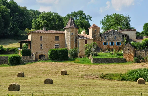 Frankreich, malerisches dorf lacapelle biron — Stockfoto