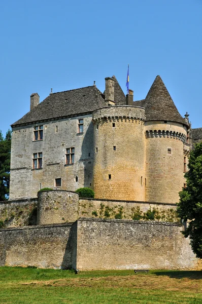 Francia, pintoresco castillo de Fenelon en Dordoña — Foto de Stock