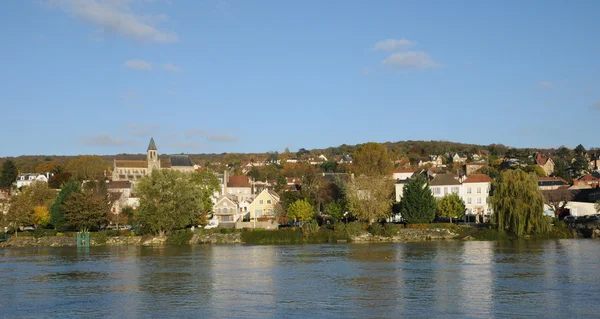 Ile de france, staden av triel sur seine — Stockfoto