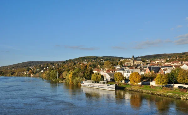 Ile de france, město triel sur seine — Stock fotografie