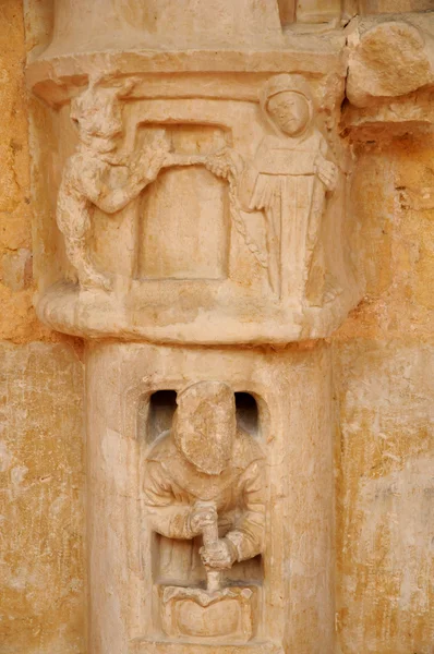 Dordogne, the Cadouin abbey in Perigord — Stock Photo, Image