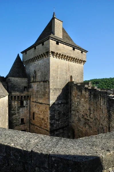 France, picturesque castle of Castelnaud in Dordogne — Stock Photo, Image