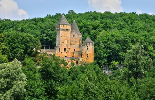 Francia, pintoresco castillo de Laussel en Dordoña — Foto de Stock