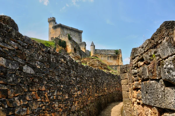 France, picturesque castle of Commarque in Dordogne — Stock Photo, Image