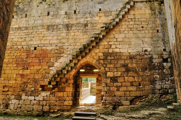 France, picturesque castle of Commarque in Dordogne — Stock Photo, Image