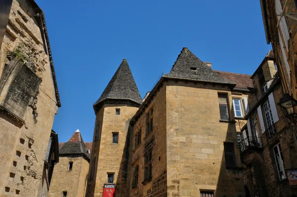 Francja, malowniczego miasta sarlat la Caneda czarnego w dordogne — Zdjęcie stockowe