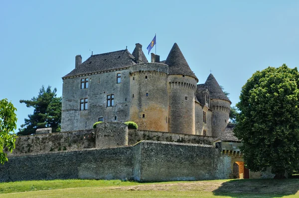 Franciaország, festői fenelon kastély dordogne-ban — Stock Fotó