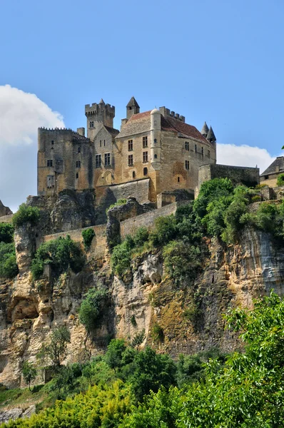 Francia, castello medievale di Beynac in Dordogna — Foto Stock