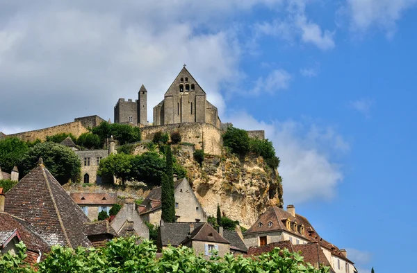 Fransa, beynac dordogne de orta yaş kale — Stok fotoğraf