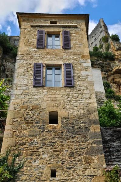 França, pitoresca aldeia de Beynac em Dordogne — Fotografia de Stock