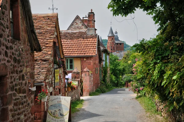 Francie, malebné vesnice collonges la rouge — Stock fotografie