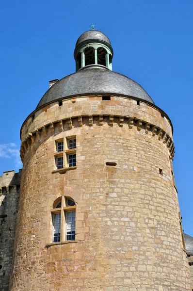 Francja, zamek hautefort w dordogne — Zdjęcie stockowe