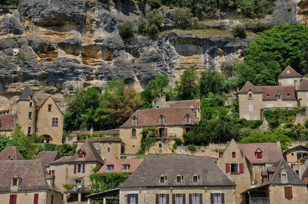 Francie, malebné vesnici la roque gageac v dordogne — Stock fotografie