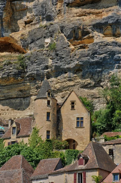 Francja, malowniczej miejscowości la roque gageac w dordogne — Zdjęcie stockowe