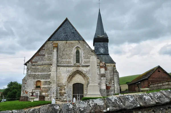 Frankrijk, historische kerk sigy en Bray — Stockfoto