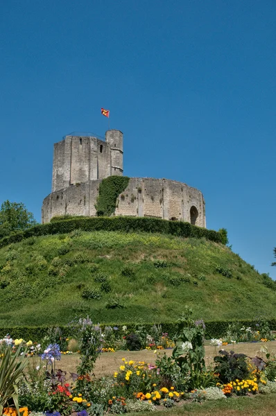 France, historical castle of Gisors in Normandie — Stock Photo, Image