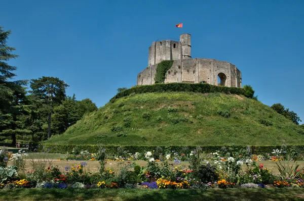 France, château historique de Gisors en Normandie — Photo