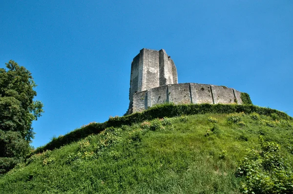 Франция, исторический замок Жизор в Нормандии — стоковое фото