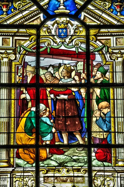 Γαλλία, η κλασική εκκλησία της μαργαϊκοί le roi — Φωτογραφία Αρχείου