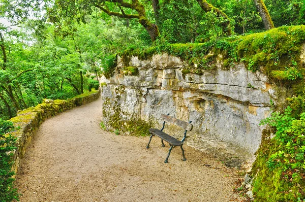 Fransa, dordogne içinde marqueyssac güzel Bahçe — Stok fotoğraf