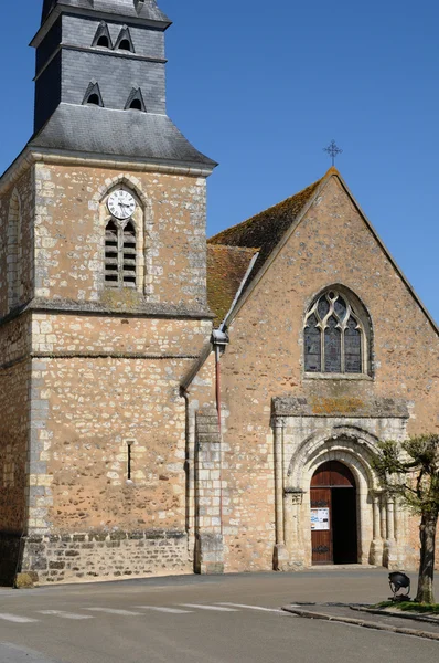 Frankrijk, historische kerk van le theil — Stockfoto