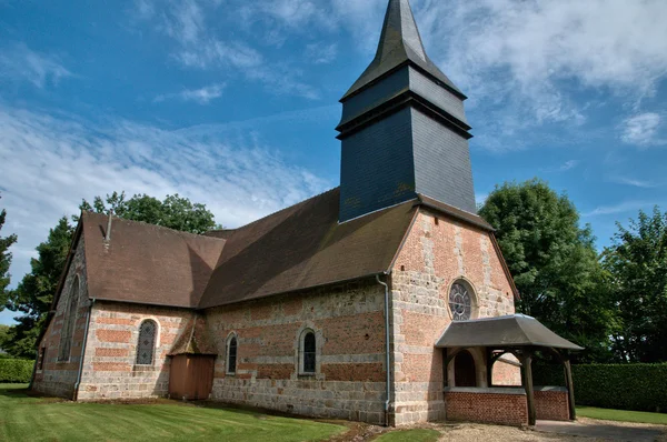 Iglesia de Le Tronquay en Normandía — Foto de Stock