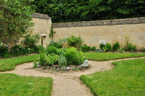 Francia, giardino del castello del canone in Normandia — Foto Stock