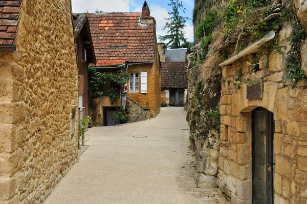 Frankrijk, pittoreske dorp van montfort in dordogne — Stockfoto