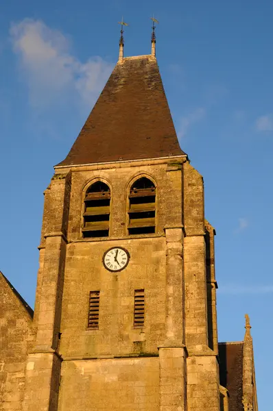 Francia, chiesa collegiale di Ecouis a l Eure — Foto Stock