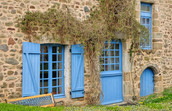 Normandie, v malebné vesničce gerei le ceneri svatého — Stock fotografie
