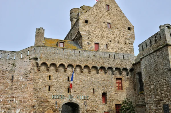 法国，布列塔尼在风景如画的城市圣马洛 — 图库照片