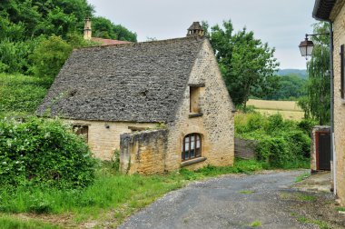 France, picturesque village of Salignac clipart