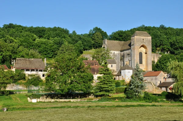 Francie, malebné vesnici saint amand de coly — Stock fotografie