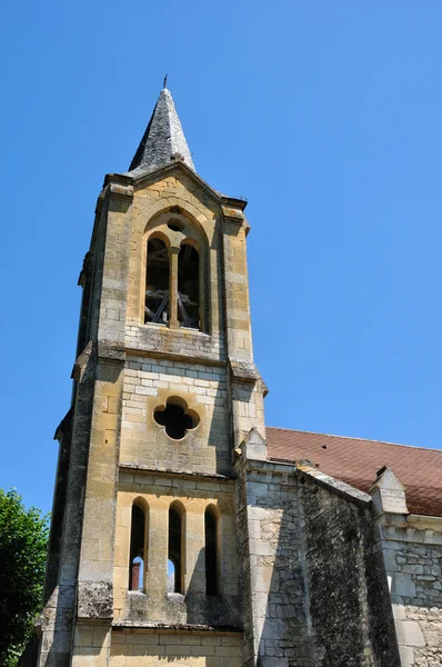 Franciaország, peyrillac et millac templom dordogne — Stock Fotó