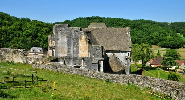 Francja, malowniczej miejscowości saint amand de coly — Zdjęcie stockowe