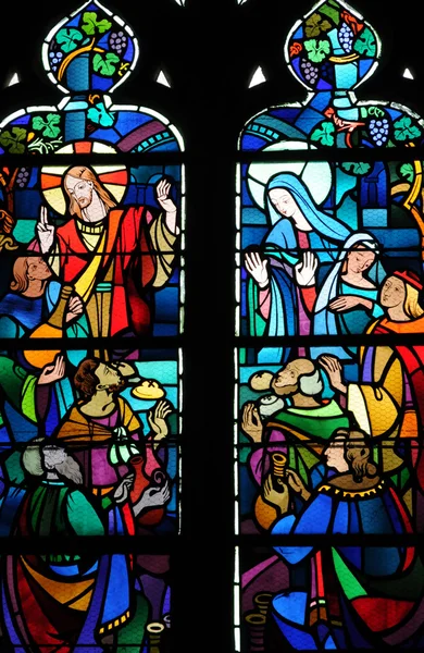 Francia, iglesia histórica de Lassay les Chateaux — Foto de Stock