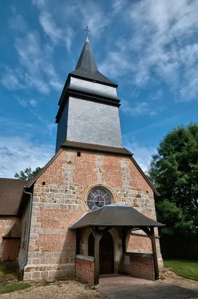 Chiesa di Le Tronquay in Normandia — Foto Stock