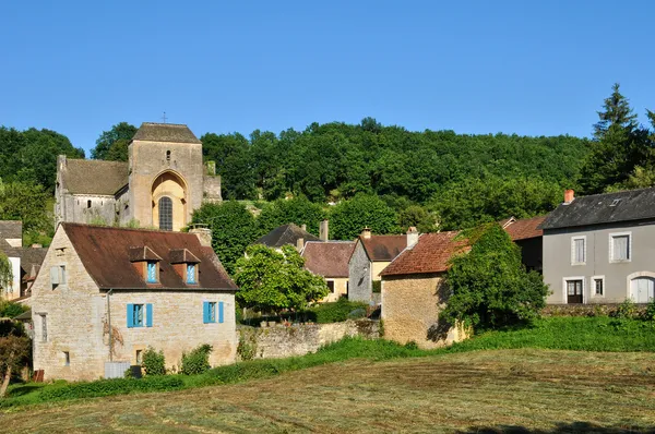 Francja, malowniczej miejscowości saint amand de coly — Zdjęcie stockowe