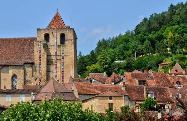 Frankrike, kyrkan saint cyprien i dordogne — Stockfoto