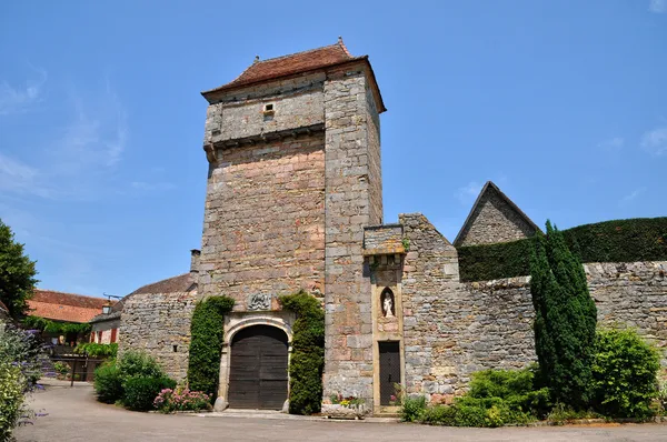 法国，风景如画的村庄里的 loubressac — 图库照片