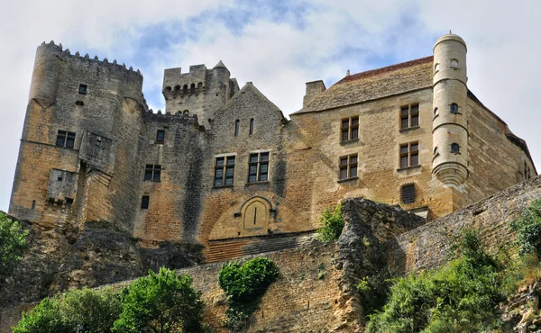 Francia, castillo de mediana edad de Beynac en Dordoña — Foto de Stock