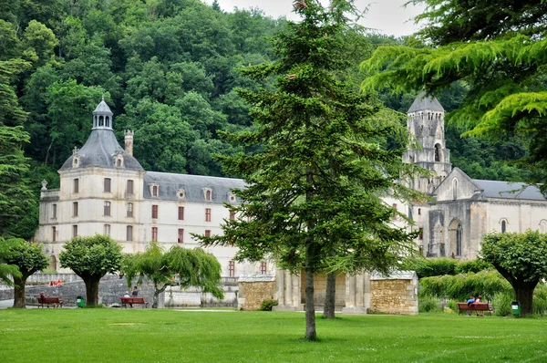 França, abadia de Brantome em Perigord — Fotografia de Stock