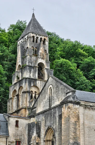 Francia, Iglesia abadía de Brantome en Dordoña — Foto de Stock