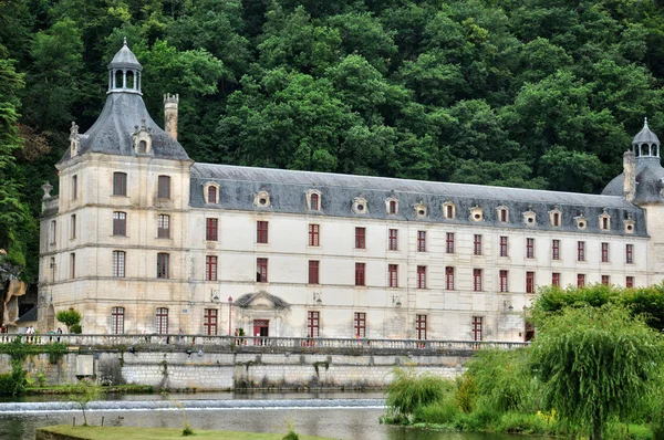 Franciaország, brantome a perigord apátsági templom — Stock Fotó