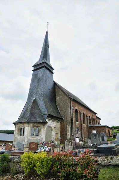 França, igreja histórica de Rebets — Fotografia de Stock