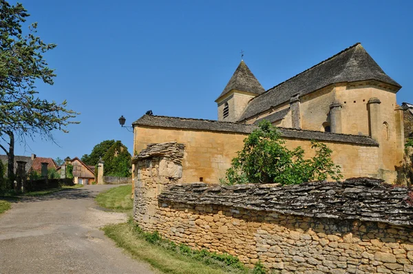프랑스, perigord에 carlucet 교회 — 스톡 사진