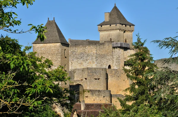 Francja, malowniczego zamku castelnaud w dordogne — Zdjęcie stockowe