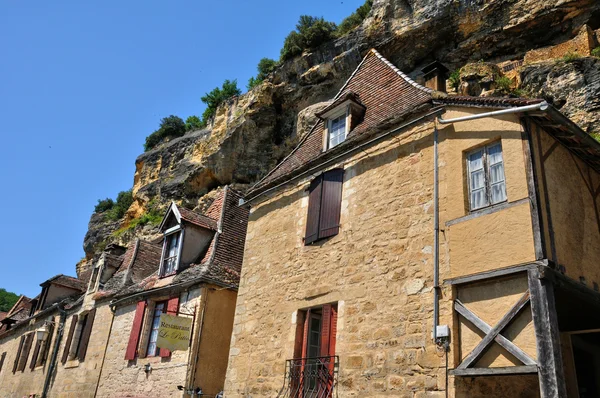 França, pitoresca aldeia de La Roque Gageac — Fotografia de Stock