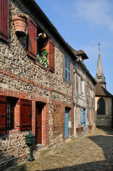 Francie, města honfleur v normandie — Stock fotografie